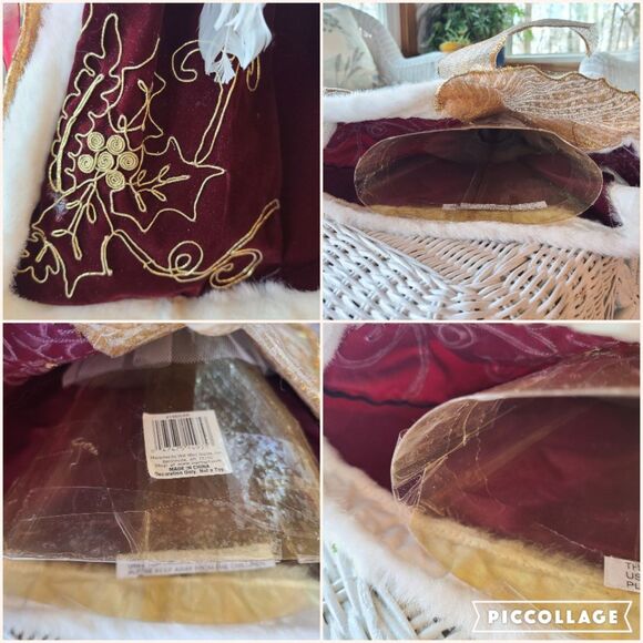 Vintage Heavenly Angel Christmas Tree Topper Or Shelf Sitter Holiday XMas Decor - Picture 10 of 10